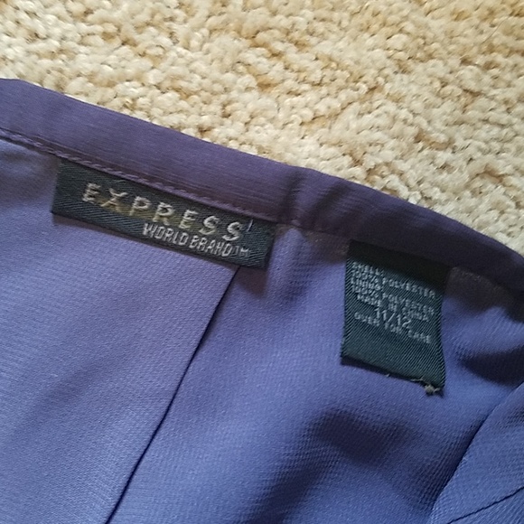 Beaded Iridescent Blue/Purple Skirt w/ Embroidery - Picture 3 of 5